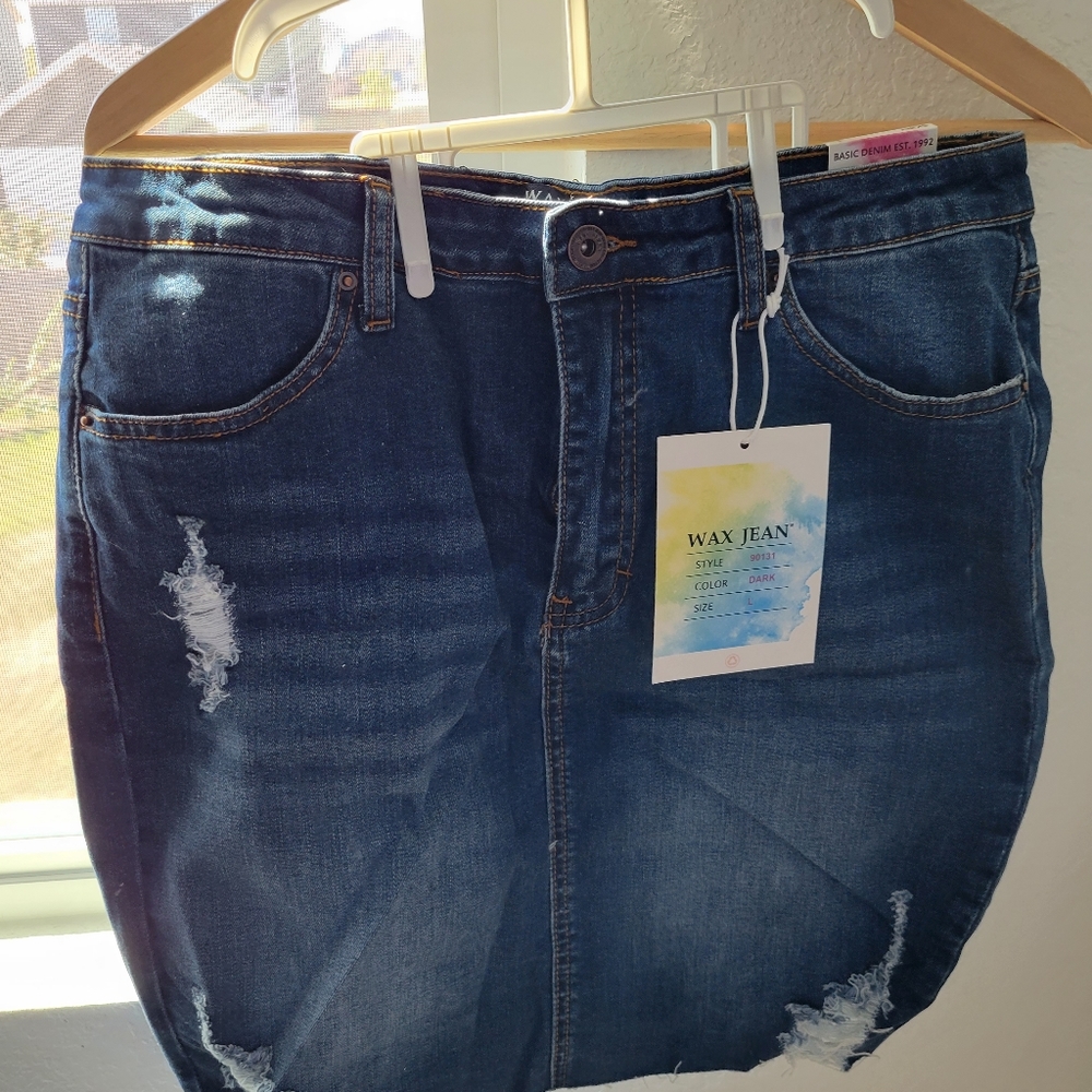 Faahion nova jean skirt